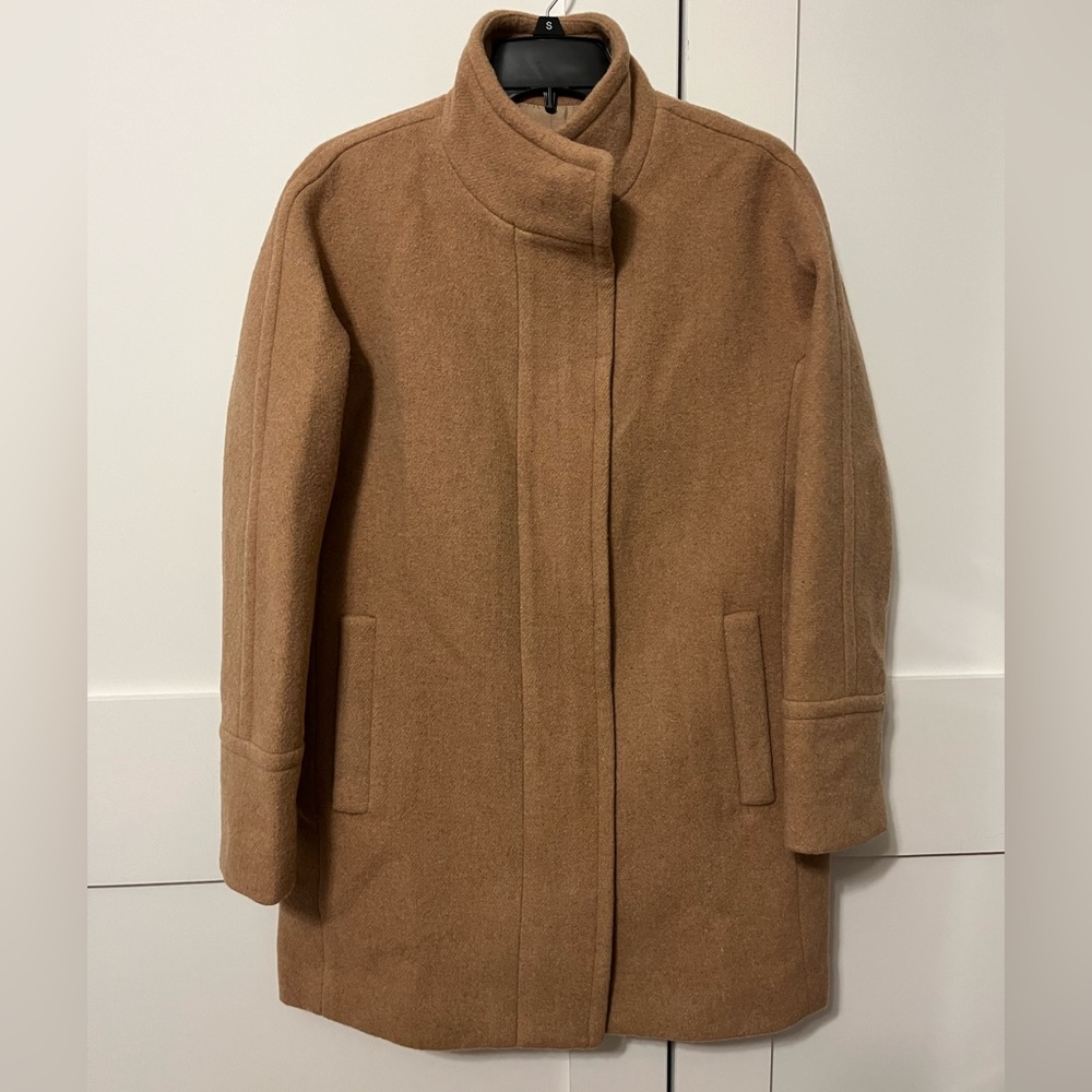 EUC Camel J Crew Cocoon Womens coat, size 4